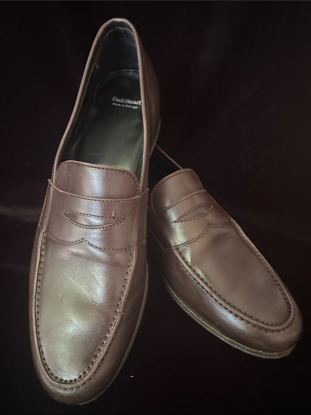 Paul Stuart Leather Penny Loafers